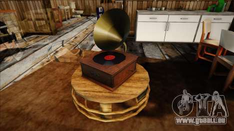 Ein altes Grammophon aus dem 19. Jahrhundert für GTA San Andreas