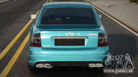 Lada Priora Blue Ver pour GTA San Andreas