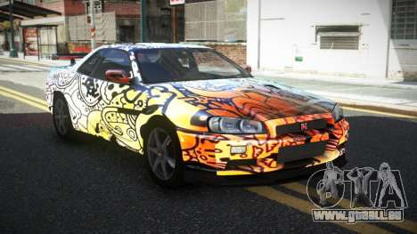 Nissan Skyline R34 PNZ S12 pour GTA 4