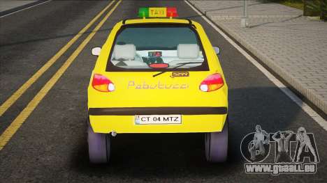 Daewoo Matiz Taxi Yellow pour GTA San Andreas