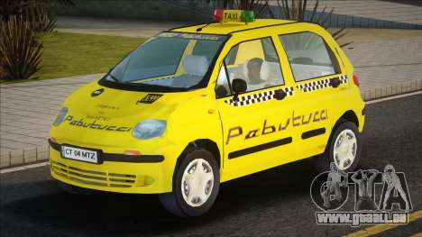 Daewoo Matiz Taxi Yellow für GTA San Andreas