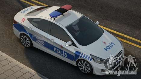 Hyundai Akzent Blau Polis Ekip Araçı für GTA San Andreas