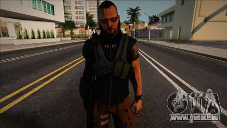 Ben Saxon de Deus Ex: The Fall Con EXPRESIONES F für GTA San Andreas