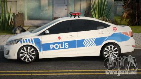 Hyundai Akzent Blau Polis Ekip Araçı für GTA San Andreas