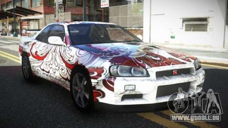 Nissan Skyline R34 PNZ S13 pour GTA 4