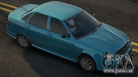 Lada Priora Blue Ver pour GTA San Andreas