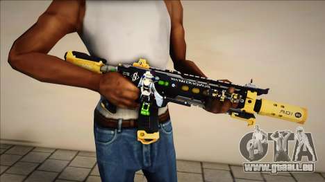 Gilded Glitter HK416 für GTA San Andreas