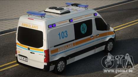 Mercedes Sprinter Azerbaïdjanais Ambulansı Modu pour GTA San Andreas