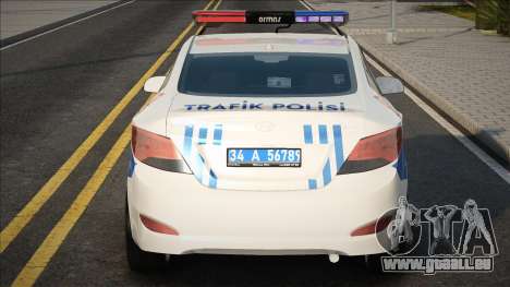 Hyundai Accent Blue Trafik Polis pour GTA San Andreas