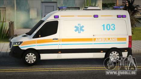 Mercedes Sprinter Azerbaïdjanais Ambulansı Modu pour GTA San Andreas