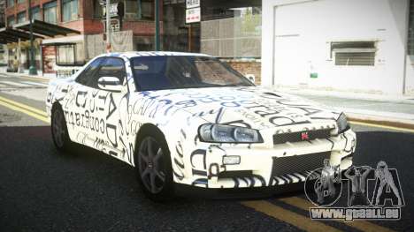 Nissan Skyline R34 PNZ S2 pour GTA 4