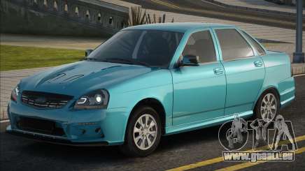 Lada Priora Blue Ver pour GTA San Andreas