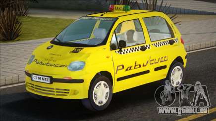 Daewoo Matiz Taxi Yellow pour GTA San Andreas