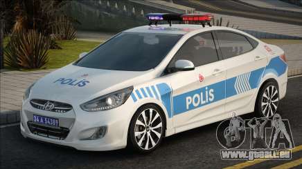 Hyundai Akzent Blau Polis Ekip Araçı für GTA San Andreas
