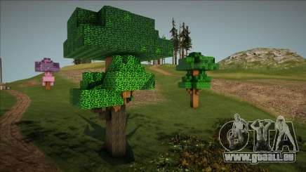 Minecraft Trees Mod pour GTA San Andreas