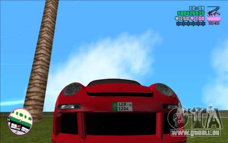 RUF CTR3 (plaque pakistanaise) pour GTA Vice City