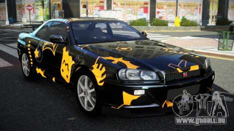 Nissan Skyline R34 GT-R NF-E S10 für GTA 4