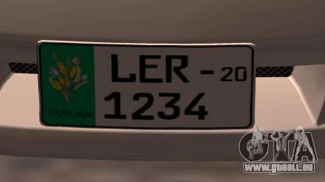 Toyota MR2 Verslide (plaque pakistanaise) pour GTA San Andreas