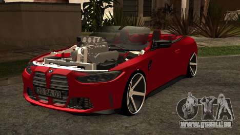 Bmw M4 G82 Cabrio Modifié pour GTA San Andreas