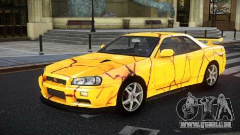 Nissan Skyline R34 GT-R NF-E S8 für GTA 4