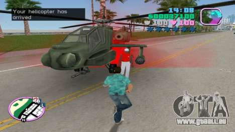 Hunter Helikopter-Lieferung für GTA Vice City