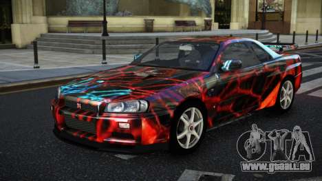 Nissan Skyline R34 GT-R NF-E S6 für GTA 4