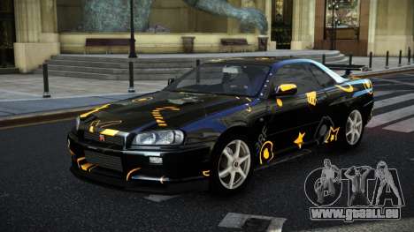 Nissan Skyline R34 GT-R NF-E S10 für GTA 4