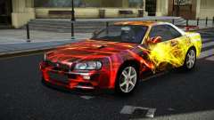 Nissan Skyline R34 GT-R NF-E S2 für GTA 4