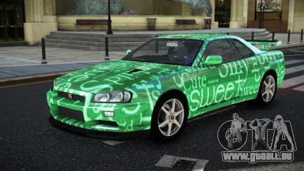 Nissan Skyline R34 GT-R NF-E S1 für GTA 4