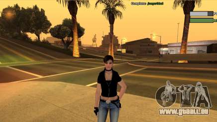 Claire Redfield Noir pour GTA San Andreas