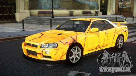 Nissan Skyline R34 GT-R NF-E S8 pour GTA 4