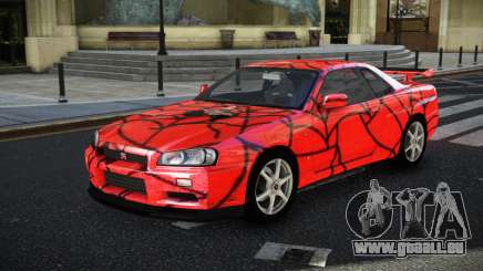 Nissan Skyline R34 GT-R NF-E S5 pour GTA 4