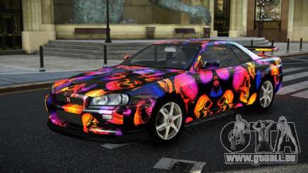 Nissan Skyline R34 GT-R NF-E S13 für GTA 4