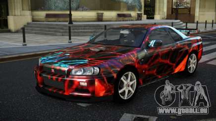 Nissan Skyline R34 GT-R NF-E S6 für GTA 4