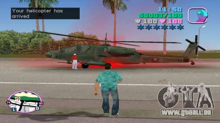 Livraison d’hélicoptères Hunter pour GTA Vice City