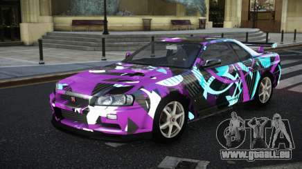 Nissan Skyline R34 GT-R NF-E S11 pour GTA 4