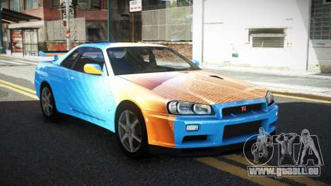 Nissan Skyline R34 GT-R XD-L S6 für GTA 4