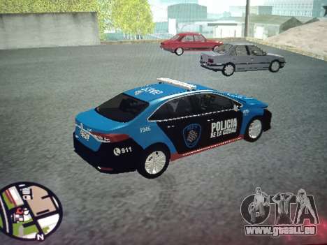 Toyota Corolla Polizei Kabine für GTA San Andreas