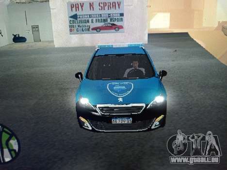 Peugeot 408 Cabine de police pour GTA San Andreas