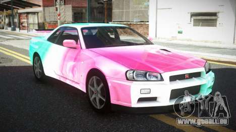 Nissan Skyline R34 GT-R XD-L S7 für GTA 4