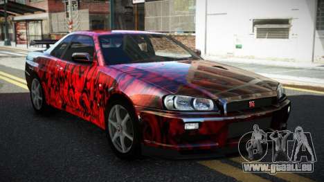 Nissan Skyline R34 GT-R XD-L S12 für GTA 4