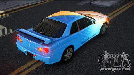 Nissan Skyline R34 GT-R XD-L S6 für GTA 4