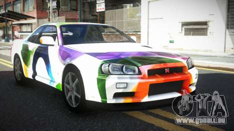 Nissan Skyline R34 GT-R XD-L S9 für GTA 4