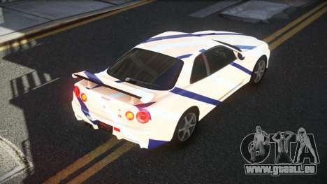 Nissan Skyline R34 GT-R XD-L S8 für GTA 4