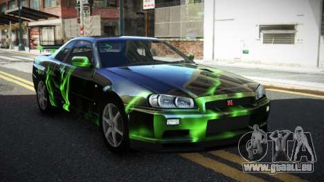 Nissan Skyline R34 GT-R XD-L S10 für GTA 4