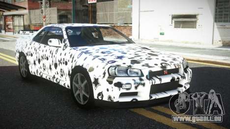 Nissan Skyline R34 GT-R XD-L S5 für GTA 4