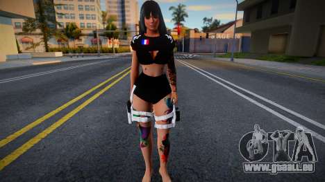 Sexy Girl France Skin pour GTA San Andreas