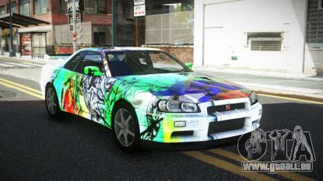 Nissan Skyline R34 GT-R XD-L S14 für GTA 4