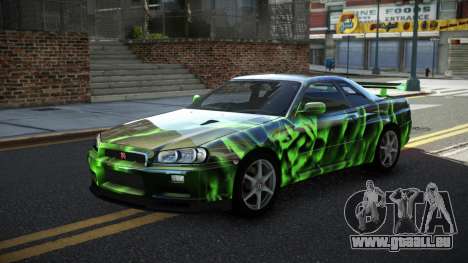 Nissan Skyline R34 GT-R XD-L S10 für GTA 4