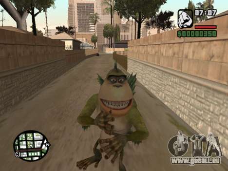 Missing Link Monster gegen Aliens für GTA San Andreas